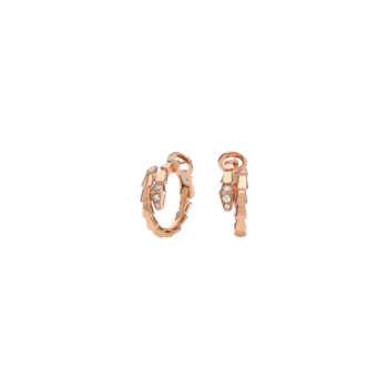 Серьги Bulgari Serpenti Viper из розового золота с бриллиантами