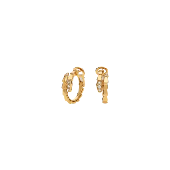 Серьги Bulgari Serpenti Viper из желтого золота с бриллиантами