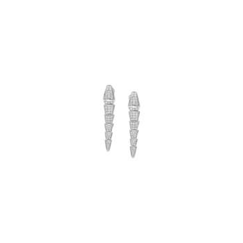 Серьги Bulgari Viper в форме змеи из белого золота с бриллиантами