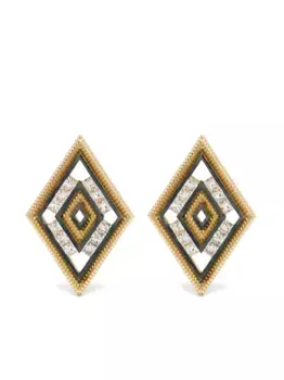 Серьги Cabo Rombo из желтого золота с бриллиантами LEANDRA, золотой