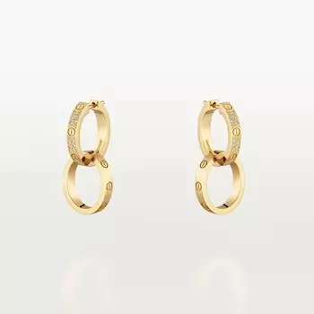 Серьги Cartier Love 30 Diamonds, желтое золото / бриллианты