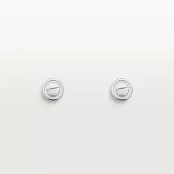 Серьги Cartier Love, белое золото