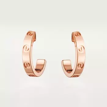 Серьги Cartier Love, розовое золото