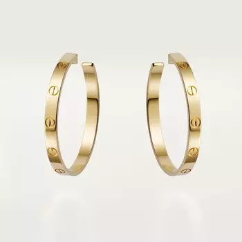 Серьги Cartier Love, желтое золото