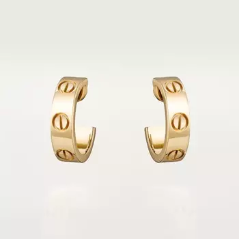 Серьги Cartier Love, желтое золото