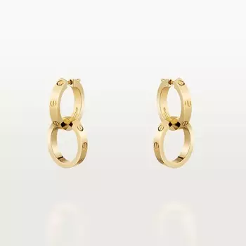 Серьги Cartier Love, желтое золото