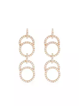 Серьги Celeste из переработанного розового золота с бриллиантами Courbet, розовый