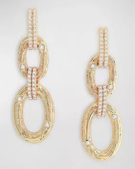 Серьги-цепочки зачарованного леса Anabel Aram Jewelry, цвет Gold