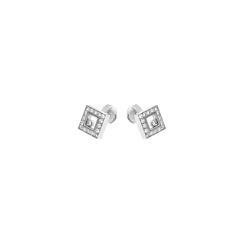 Серьги Chopard Happy diamond из белого золота с бриллиантами