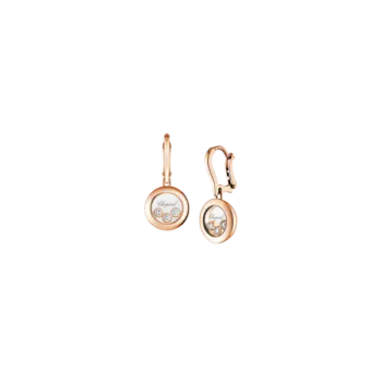 Серьги Chopard Happy diamonds icons из розового золота с бриллиантами