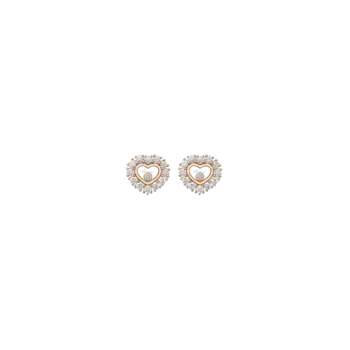 Серьги Chopard Happy diamonds icons из розового золота с бриллиантами