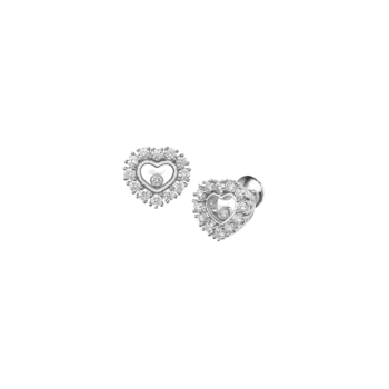 Серьги Chopard Happy diamonds icons из розового золота с бриллиантами