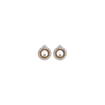 Серьги Chopard Happy diamonds из розового золота и бриллиантов