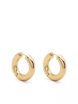 Серьги Chunky Medium Hoop из желтого золота Tom Wood, золотой