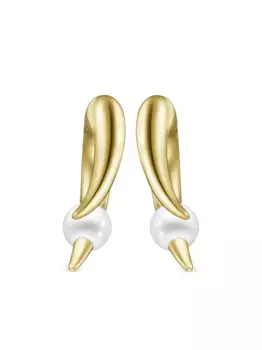 Серьги Collection Line Danger Horn Plus из желтого золота TASAKI, золотой