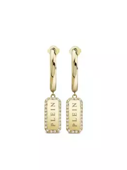 Серьги Crystal Tag Philipp Plein, золотой