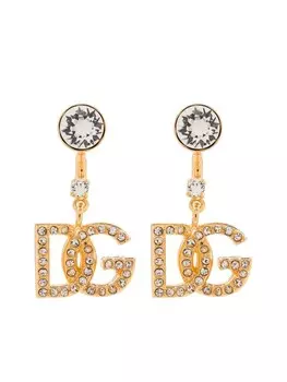 Серьги D&G со стразами Dolce & Gabbana, золотой