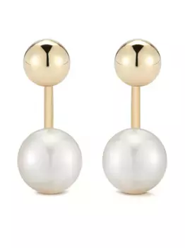 Серьги-джекеты из желтого золота с жемчугом Mateo, золотой