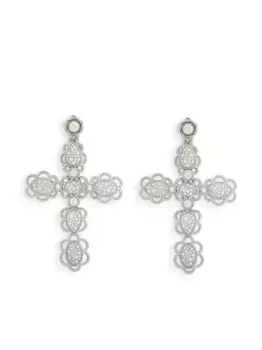 Серьги Easy из белого золота с бриллиантами DOLCE & GABBANA, белый
