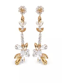 Серьги ERDEM, украшенные кристаллами, золотой