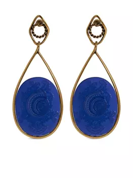 Серьги ETRO с камеями-ракушками, золотой