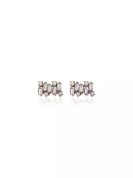 Серьги Firework из розового золота с бриллиантами Suzanne Kalan, золотой