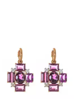 Серьги Gemmy Gem из розового золота Irene Neuwirth, розовый