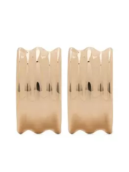 Серьги-гвоздики «Автопортрет» Self-Portrait, золотой