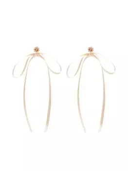 Серьги-гвоздики Bow Ribbon Simone Rocha, розовый