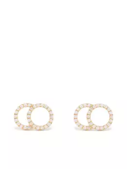 Серьги-гвоздики Celeste из переработанного желтого золота с бриллиантами Courbet, золотой