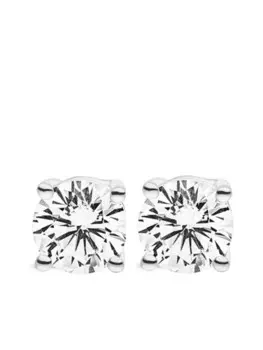 Серьги-гвоздики Ella из белого золота с бриллиантами VEYNOU, серебряный