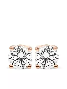 Серьги-гвоздики Ella из переработанного розового золота с бриллиантами VEYNOU, розовый