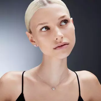 Серьги-Гвоздики «Галактика» Swarovski