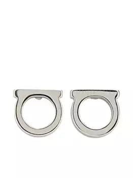 Серьги-гвоздики Ганчини Ferragamo, серебяный