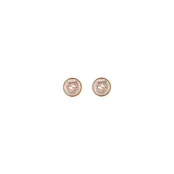 Серьги-гвоздики Gucci из розового золота с бриллиантами