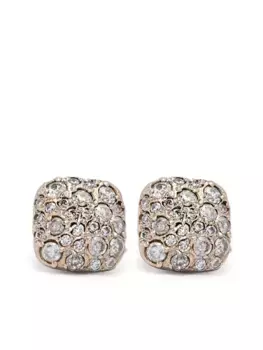 Серьги-гвоздики из белого золота Noguchi, золотой