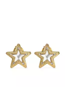Серьги-гвоздики JC Star с кристаллами JIMMY CHOO, золотой