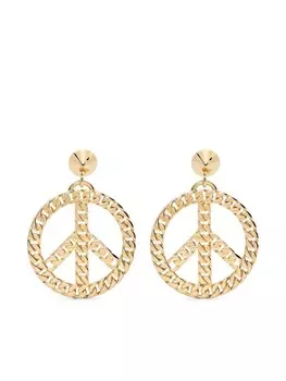 Серьги-гвоздики Moschino, золотой