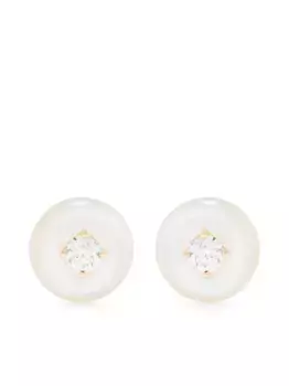 Серьги-гвоздики Orbit из желтого золота с перламутром Fernando Jorge, золотой