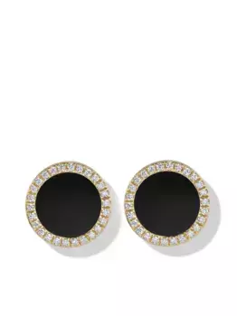 Серьги-гвоздики Petite DY Elements из желтого золота с бриллиантами (11 мм) David Yurman, золотой