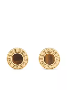 Серьги-гвоздики с логотипом DOLCE & GABBANA, золотой