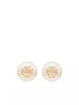 Серьги-гвоздики с логотипом Tory Burch, золотой