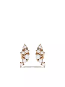 Серьги-гвоздики Sea of Beauty из желтого золота с бриллиантами Mizuki, золотой