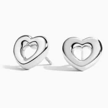 Серьги-Гвоздики в форме сердца Brilliant Earth