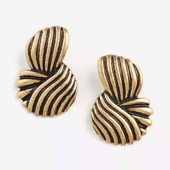 Серьги H&M Asymmetric, золотистый