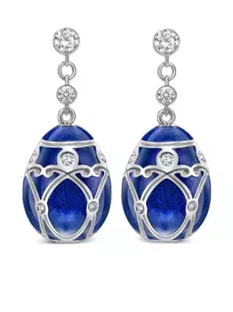 Серьги Heritage Palais из белого золота с бриллиантами FABERG, синий