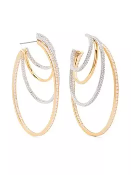 Серьги Hyperbola Swarovski, золотой