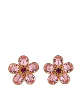 Серьги Идиллия Swarovski, золотой