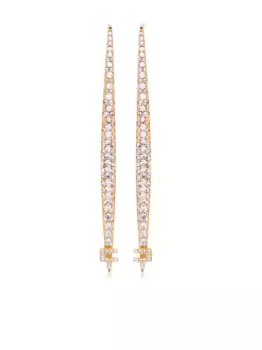 Серьги из латуни, украшенные кристаллами Elisabetta Franchi, золотой
