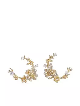 Серьги из желтого золота с бриллиантами Anabela Chan, золотой